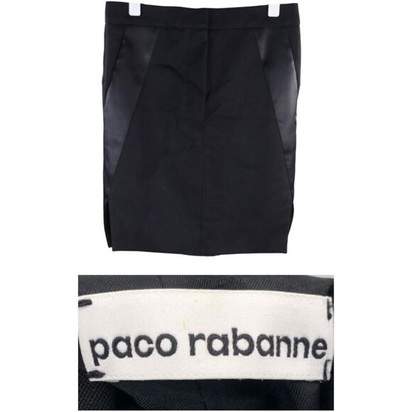Paco Rabanne Black Wool skirt - Picture 1 of 9